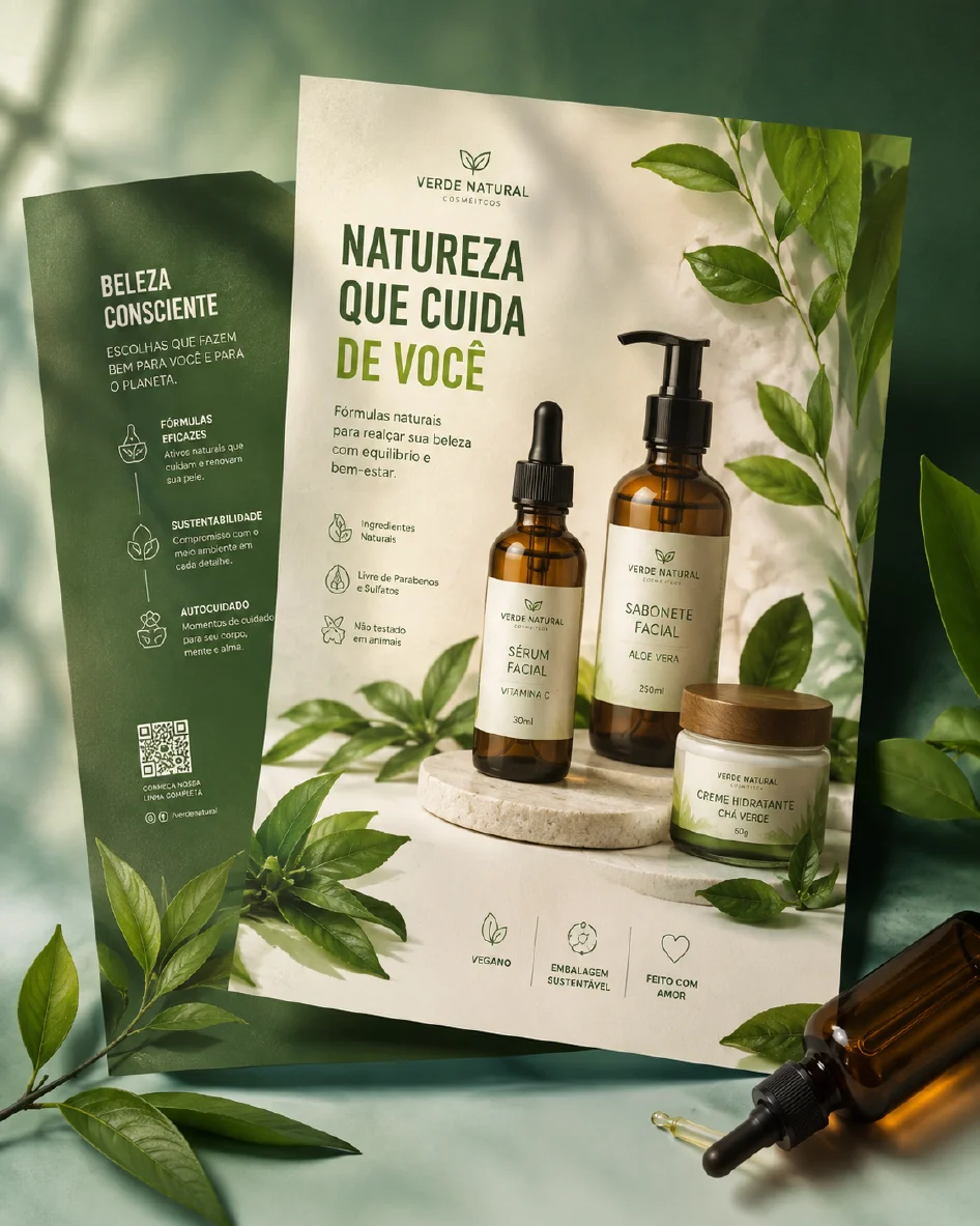Cosméticos - referência visual de criação e design