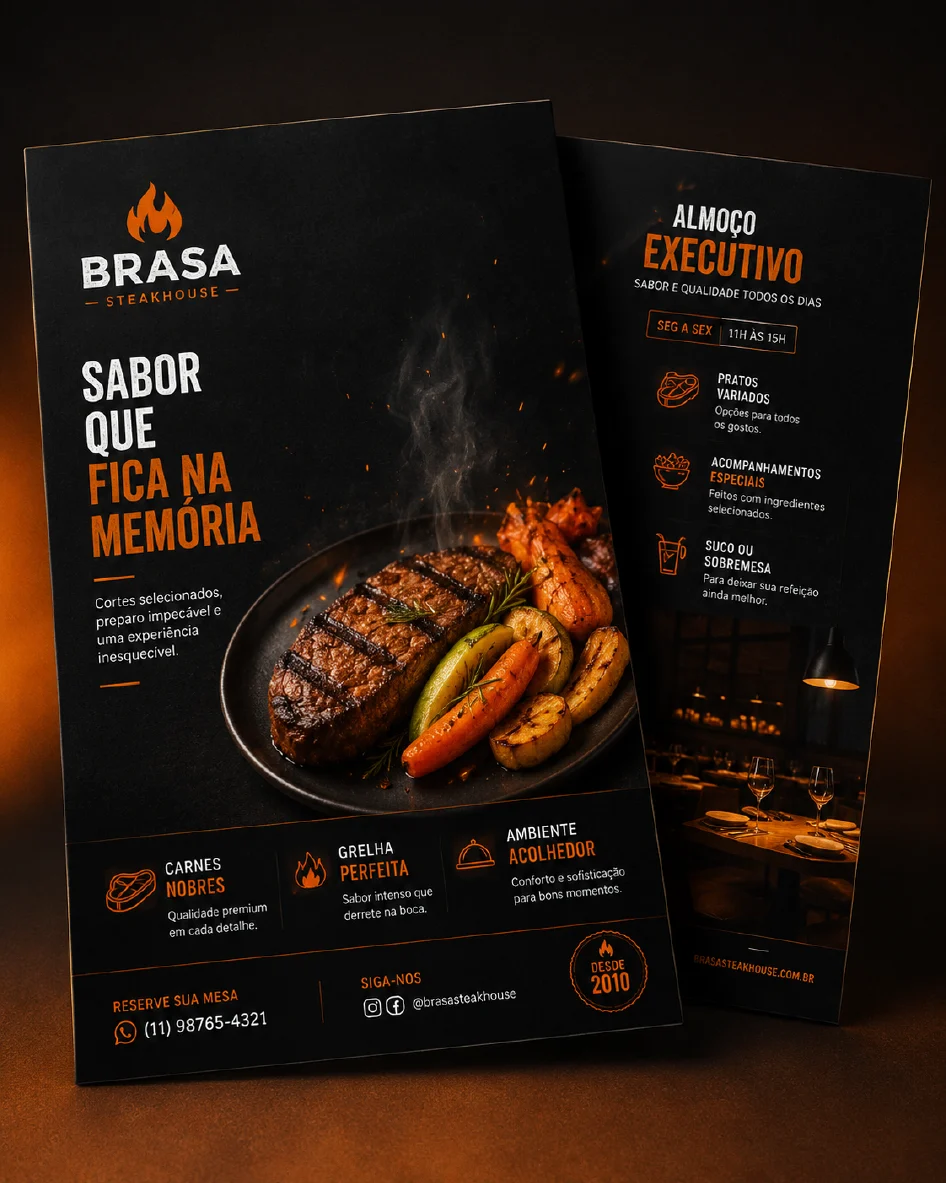 Gastronomia - referência visual de criação e design