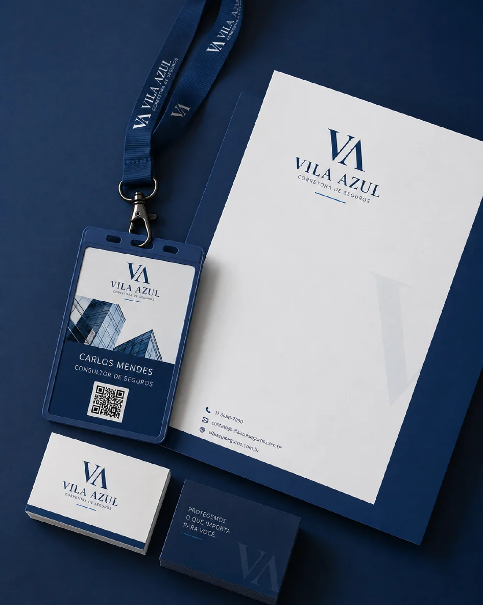 Papelaria corporativa - referência visual de criação e design
