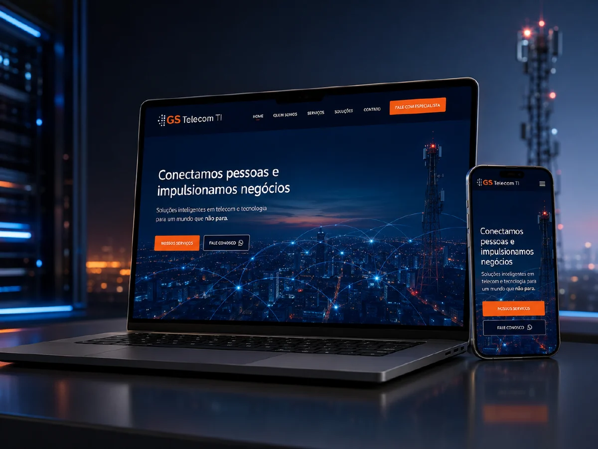 GS Telecom TI - site criado pela Foco Digital